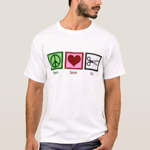 平和愛ヘアカット Tシャツ