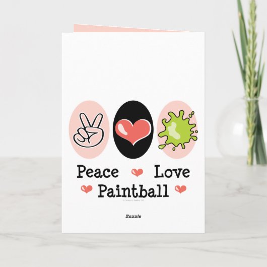 平和愛ペイントボールの挨拶状 カード (裏面)