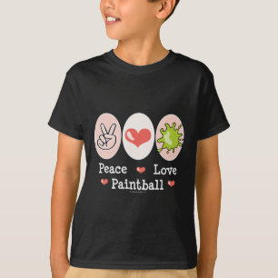 平和愛ペイントボールはTシャツをからかいます Tシャツ