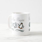 平和愛ペンギン コーヒーマグカップ (正面左)