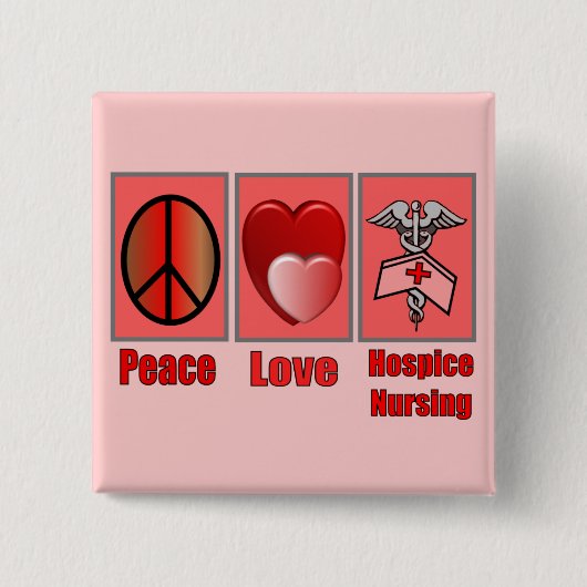 平和愛ホスピスの看護--ギフト 缶バッジ (正面)
