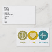 平和愛マッサージ 名刺 (正面/裏面)