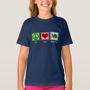平和愛モルモット Tシャツ
