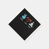 平和愛ヨガアサナ禅瞑想仏教ギフト スタンダードカクテルナプキン (角)