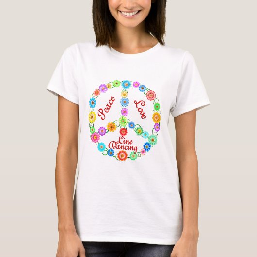 平和愛ラインダンス Tシャツ (正面)