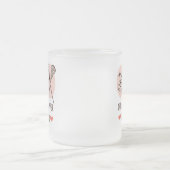 平和愛ラクロスによって曇らされるマグ フロストグラスマグカップ (中央)