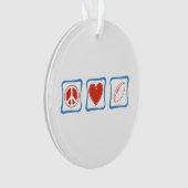 平和愛ラグビー オーナメント (正面)