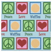 平和愛ワッフル ファブリック (クローズアップ)