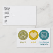 平和愛作業療法 名刺 (正面/裏面)