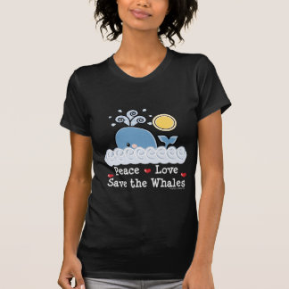 平和愛保存クジラのTシャツ Tシャツ