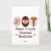 平和愛内科の挨拶状 カード (裏面)