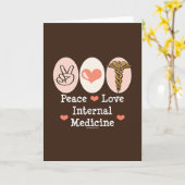 平和愛内科の挨拶状 カード (黄色い花)