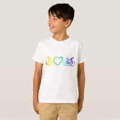 平和愛及びサイクリング Tシャツ (正面フル)