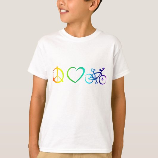 平和愛及びサイクリング Tシャツ (正面)