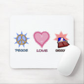 平和愛及びチョコレート マウスパッド (マウス)