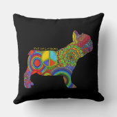 "平和愛及びフランス人"のポップアートの枕 クッション (裏面)