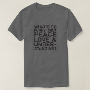 平和愛及び理解 Tシャツ