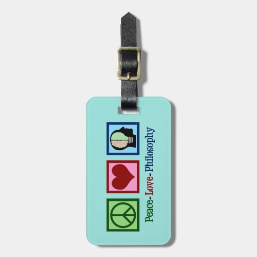 平和愛哲学 ラゲッジタグ (正面縦)