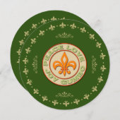 平和愛喜びのオクラの休日の願い シーズンカード (正面/裏面)