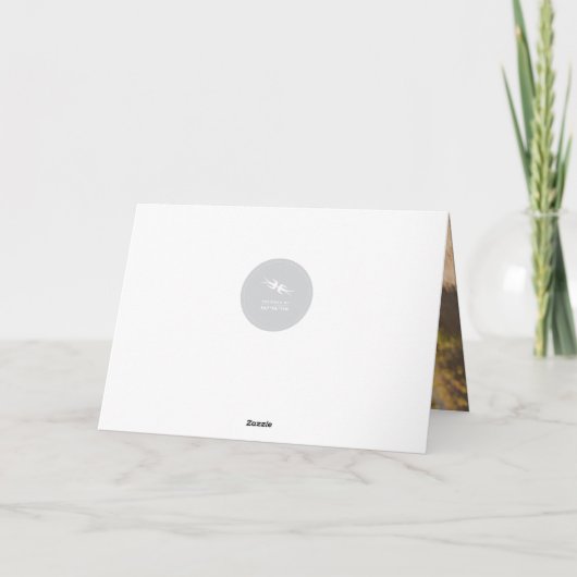 平和愛喜びのシンプルな原稿の休日の写真カード シーズンカード (裏面)