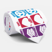 平和愛図書館のタイ ネクタイ (ロール)