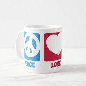 平和愛図書館のマグ コーヒーマグカップ (正面左)