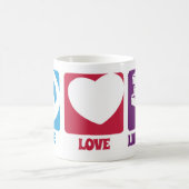 平和愛図書館のマグ コーヒーマグカップ (中央)