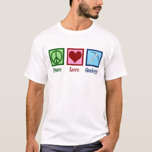 平和愛地質学教授 Tシャツ