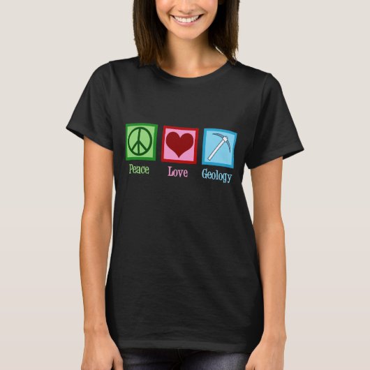 平和愛地質学 Tシャツ (正面)