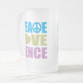 平和愛塀 フロストグラスビールジョッキ (正面左)