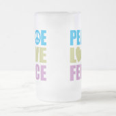 平和愛塀 フロストグラスビールジョッキ (中央)