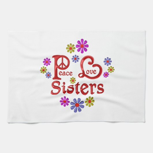 平和愛姉妹 キッチンタオル (横)