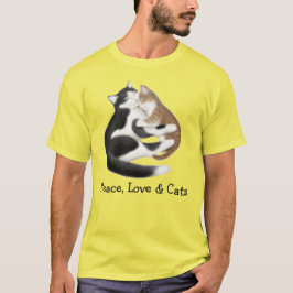 平和愛子猫猫の絞り染めのTシャツ Tシャツ