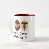 平和愛小児科の小児科医のマグ ツートーンマグカップ (正面左)