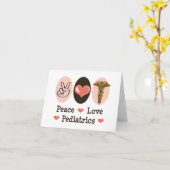 平和愛小児科ノートカー空白のド カード (黄色い花)