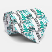 平和愛希望のクリスマスの休日の卵巣癌 ネクタイ (ロール)