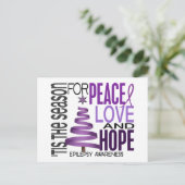 平和愛希望のクリスマスの休日の癲癇 シーズンポストカード (スタンド正面)