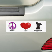 平和愛幸福 バンパーステッカー (車上)