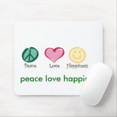 平和愛幸福、平和愛幸福、エンドウ豆… マウスパッド (マウス)