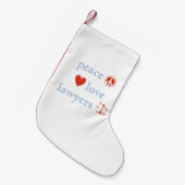 平和愛弁護士 スモールクリスマスストッキング (正面 (吊り時))