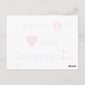 平和愛弁護士 ポストカード (裏面)