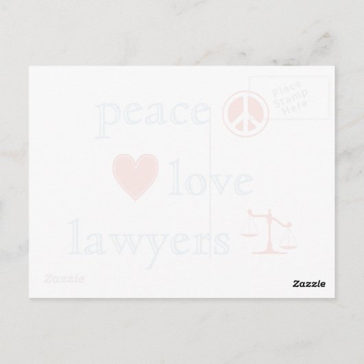 平和愛弁護士 ポストカード (裏面)