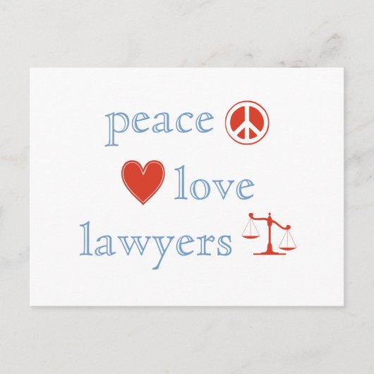 平和愛弁護士 ポストカード (正面)