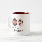 平和愛微生物学のマグ ツートーンマグカップ (正面左)