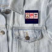 平和愛心臓ナース 缶バッジ (インサイチュ)