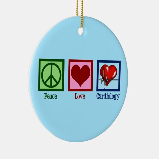平和愛心臓科ハート外科医のハートビート セラミックオーナメント (右)