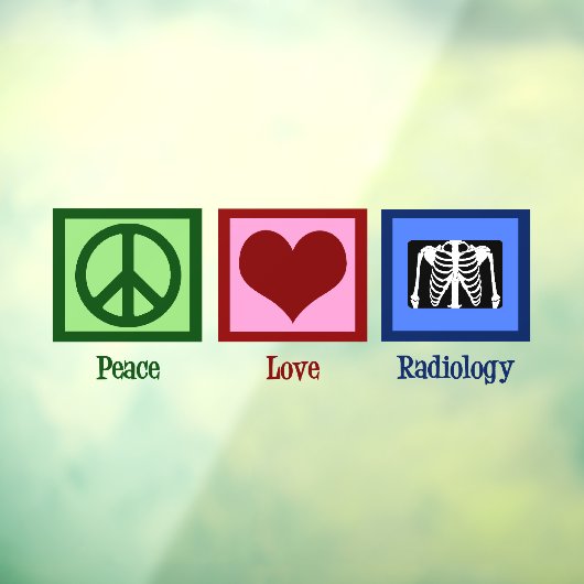 平和愛放射線科かわいい放射線科医 ウィンドウサイン (シート3)