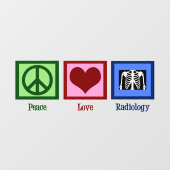 平和愛放射線科かわいい放射線科医 ウィンドウサイン (シート)