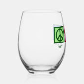 平和愛放射線科かわいい放射線科医 ステムなしワイングラス (右)