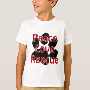 平和愛救助ペット採用 Tシャツ